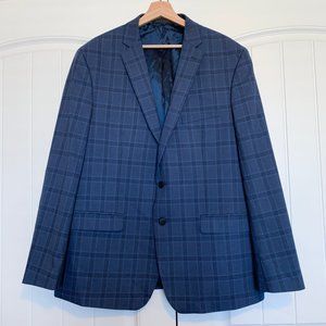 48R Van Heusen Slim-Fit Plaid Stretch Sport Coat
